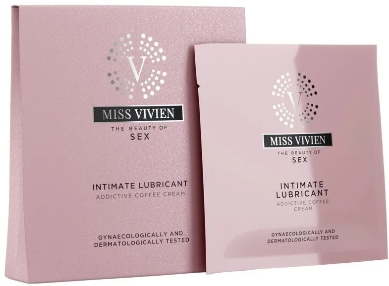 Miss Vivien Jednorázový lubrikační gel Coffee & Cream (Intimate Lubricant) 3 x 6 ml