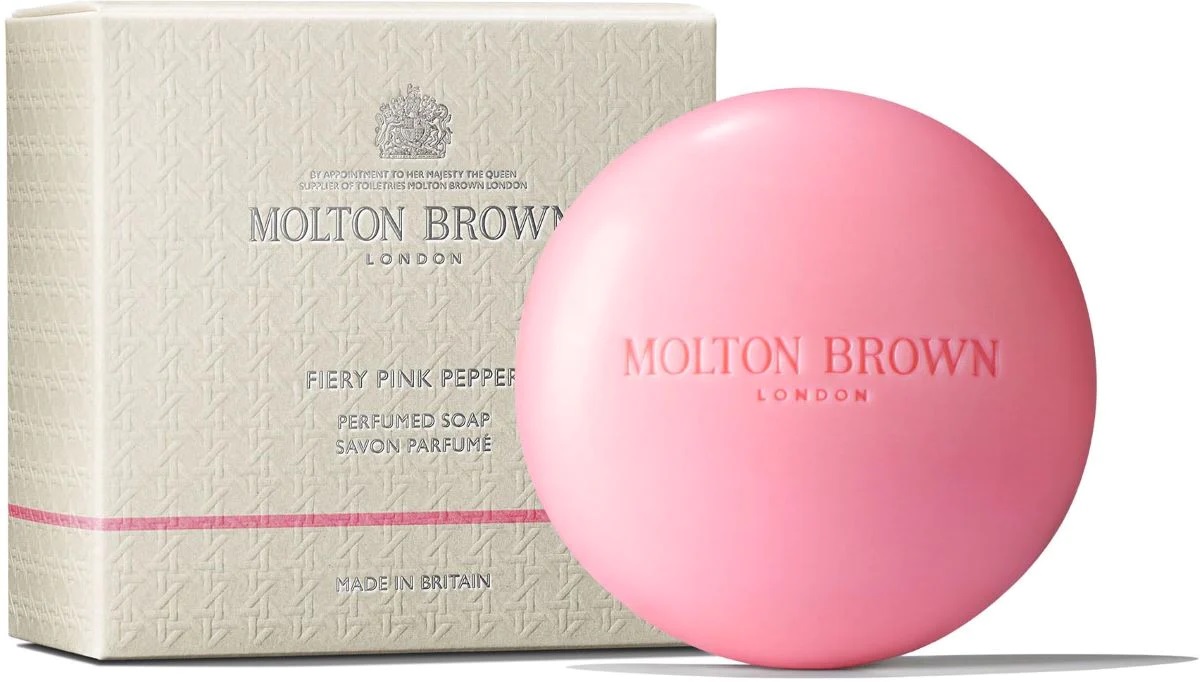 Molton Brown Tuhé mýdlo Fiery Pink Pepper (Perfumed Soap) 150 g