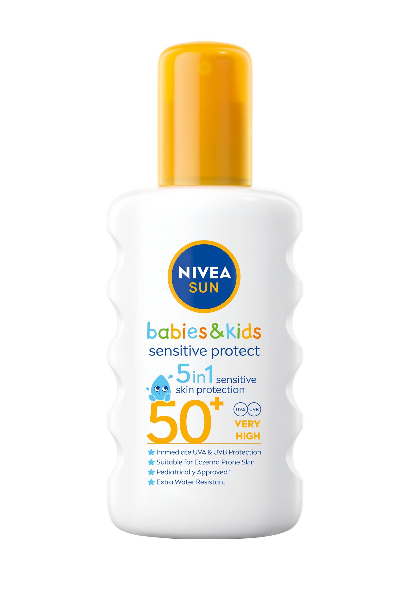 Nivea Dětský sprej na opalování SPF 50+ Sun Kids (Sensitive Protect & Care Sun Spray) 200 ml