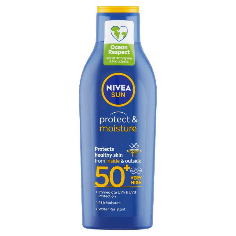 Nivea Hydratační mléko na opalování SPF 50 Sun (Protect & Moisture Lotion) 200 ml