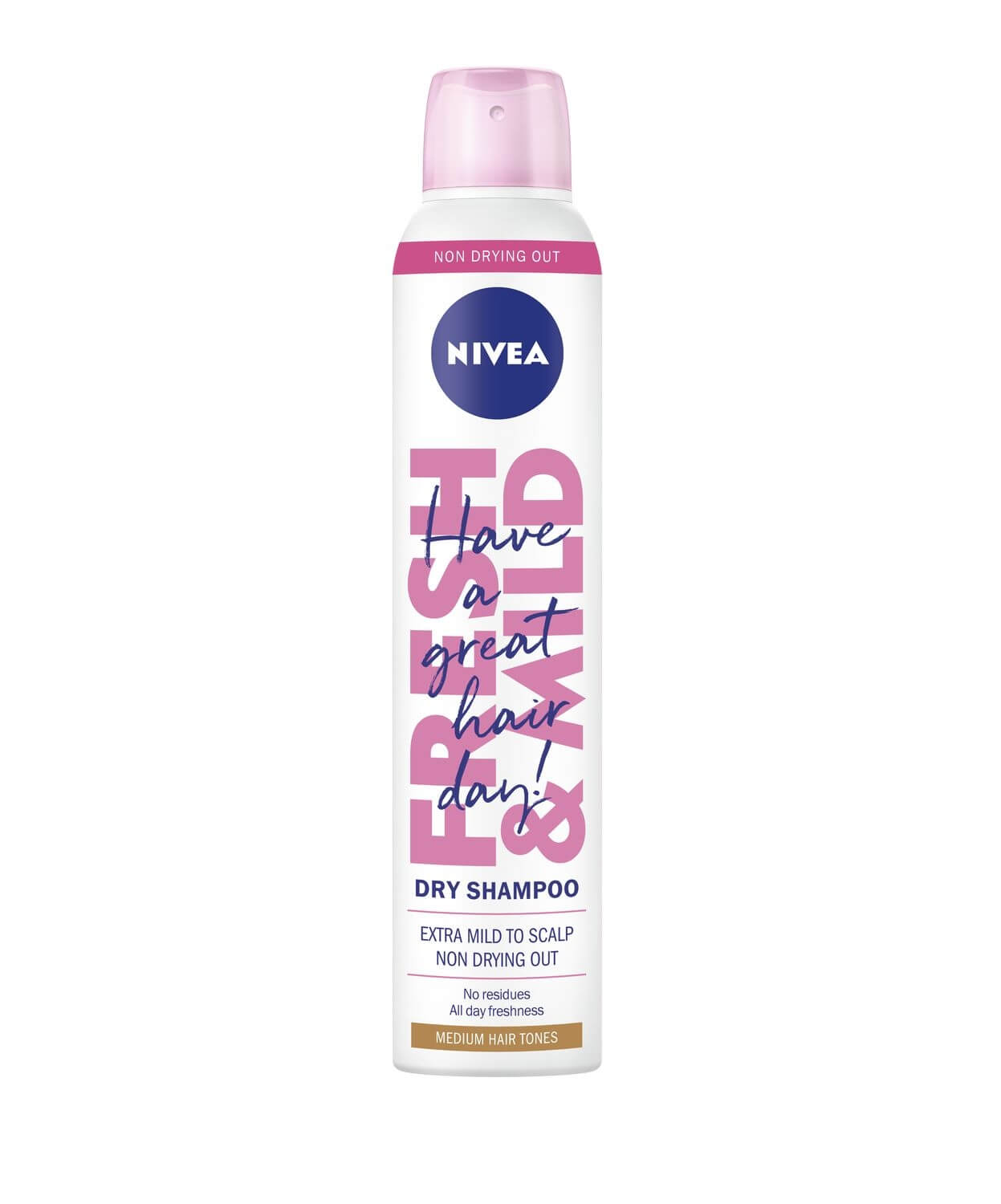 Nivea Suchý šampon pro světlejší tón vlasů (Dry Shampoo Medium Tones) 200 ml