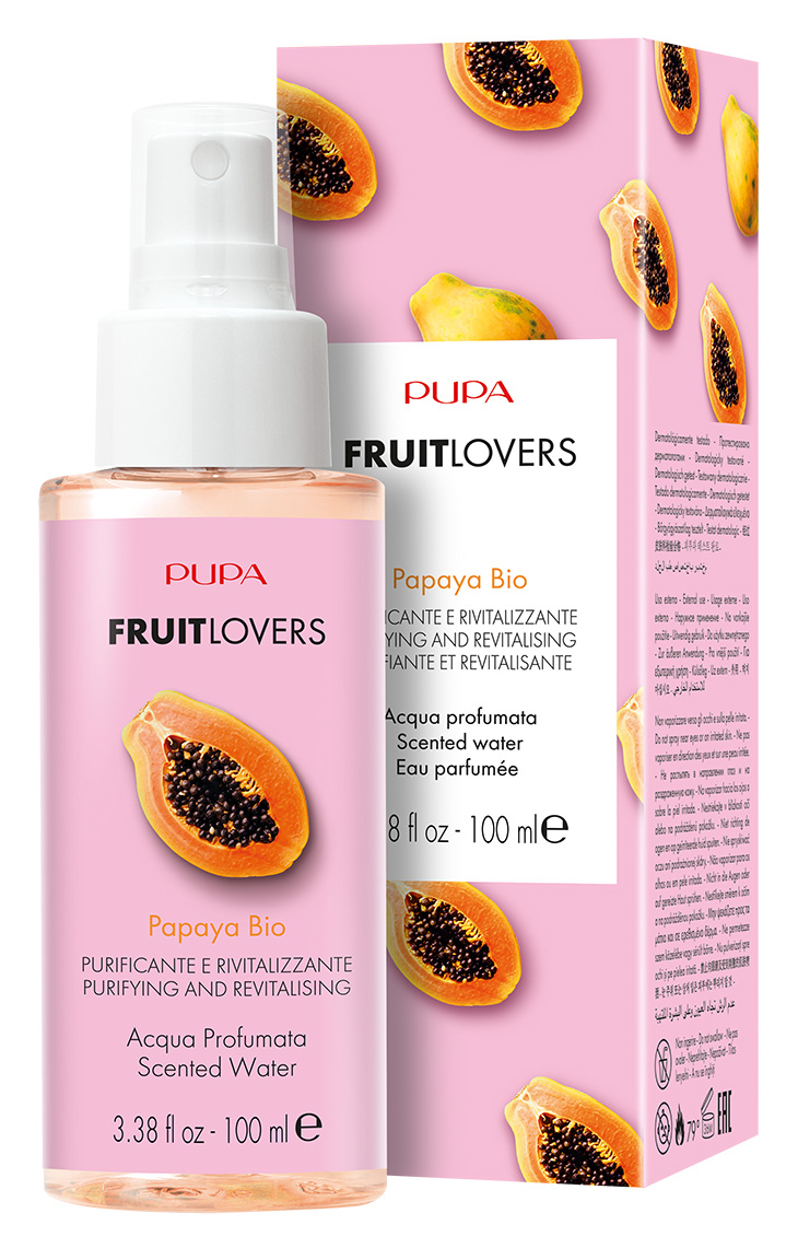PUPA Milano Parfémovaná voda Papaya Bio Fruit Lovers (Scented Water) 100 ml