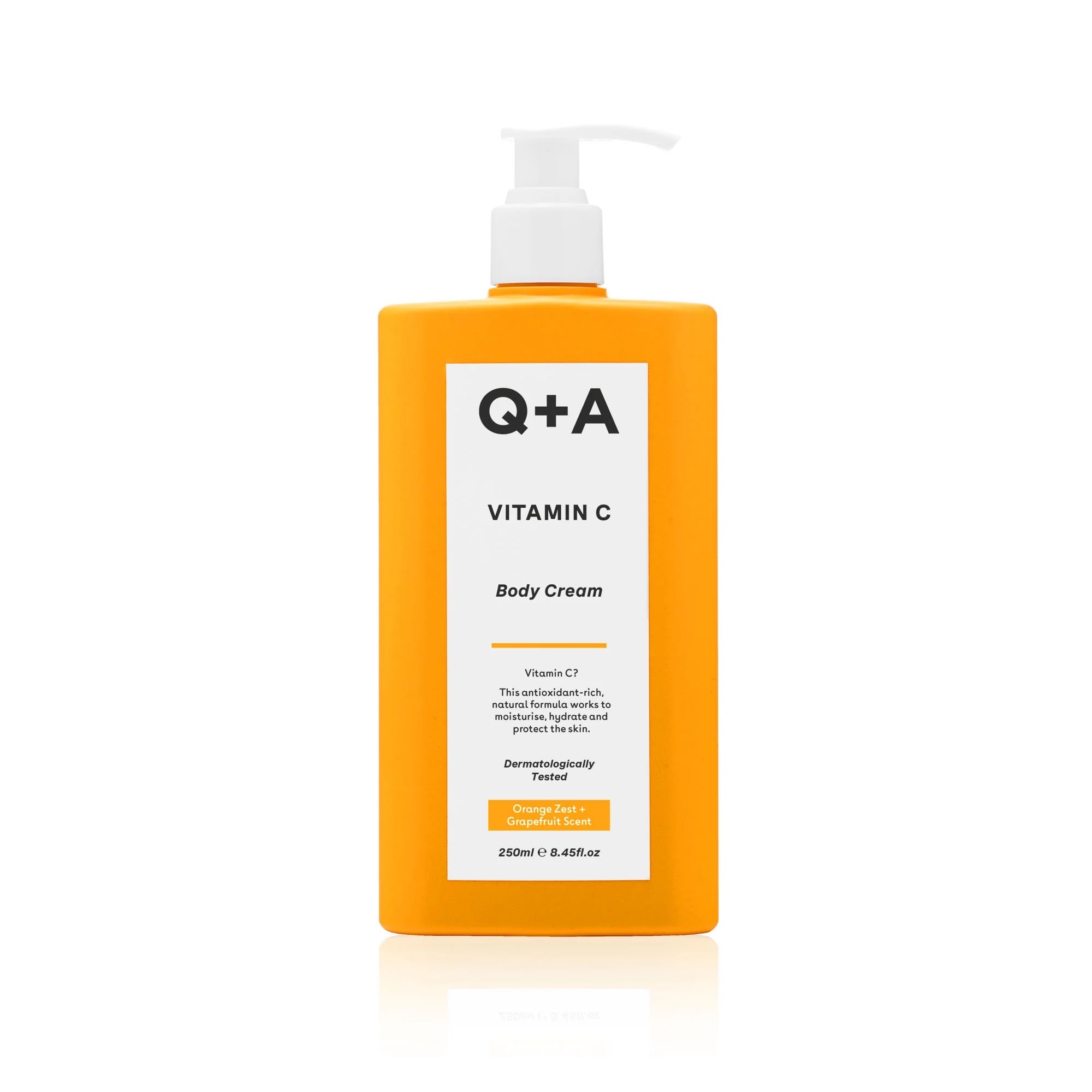 Q+A Telový krém s vitamínom C ( Body Cream) 250 ml