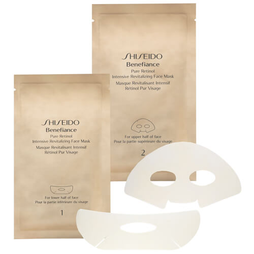 Shiseido Intenzivní revitalizační maska na obličej Benefiance (Pure Retinol Intensive Revitalizing Face Mask) 4 ks
