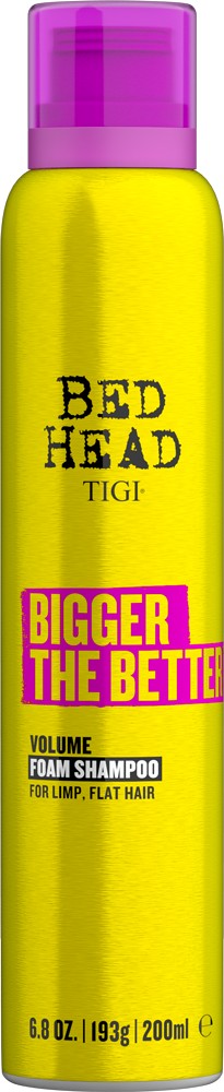Tigi Penový šampón pre objem vlasov Bed Head Bigger The Better ( Volume Foam Shampoo) 200 ml
