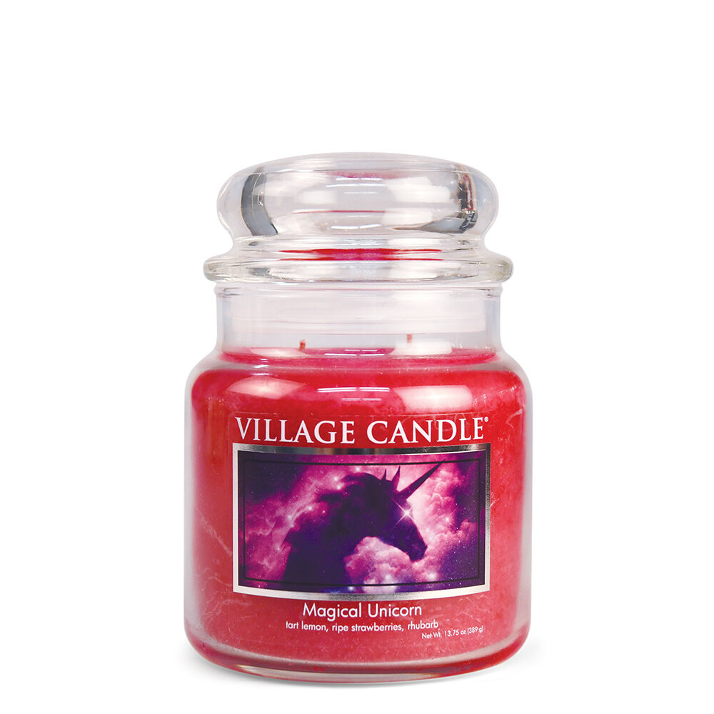 Village Candle Vonná svíčka ve skle Magický jednorožec (Magical Unicorn) 389 g