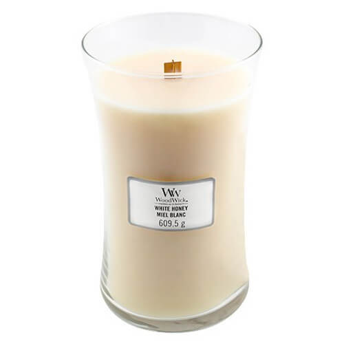 WoodWick Vonná sviečka váza White Honey 609,5 g