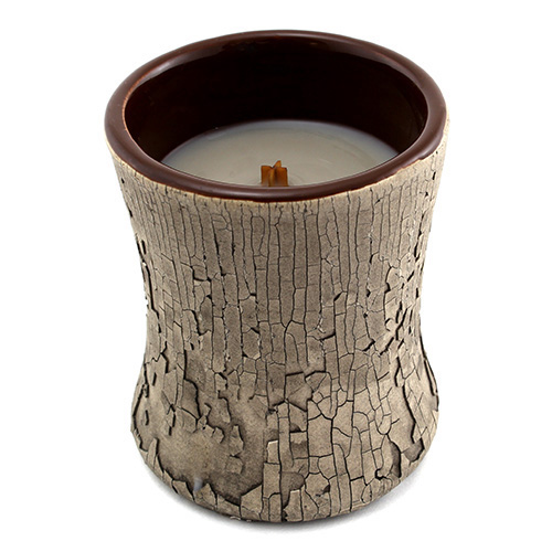 WoodWick Svíčka keramická oválná váza Fireside 133,2 g