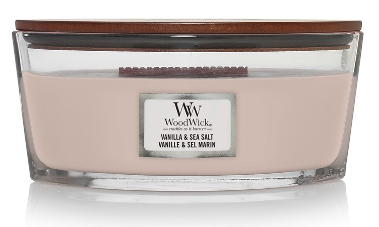 WoodWick Vonná sviečka loď Sea Salt & Vanilla 453 g