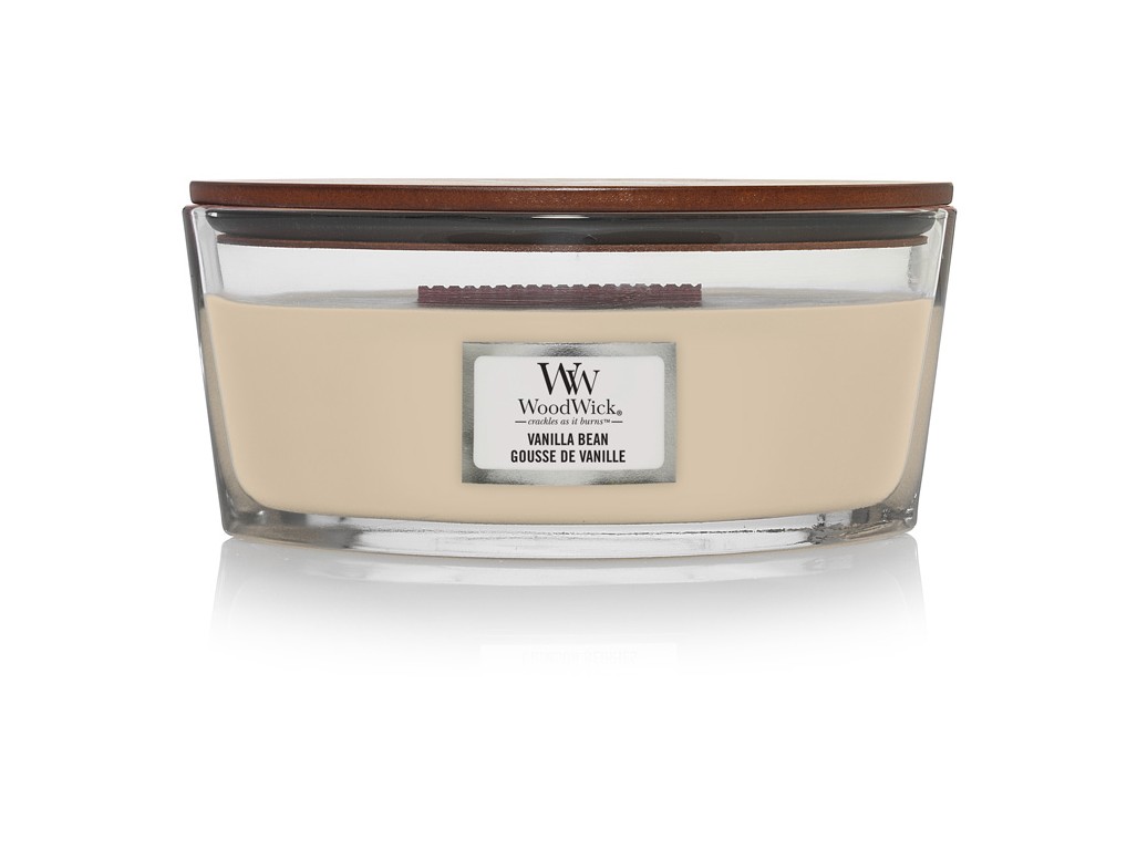 WoodWick Vonná svíčka loď Vanilla Bean 453,6 g