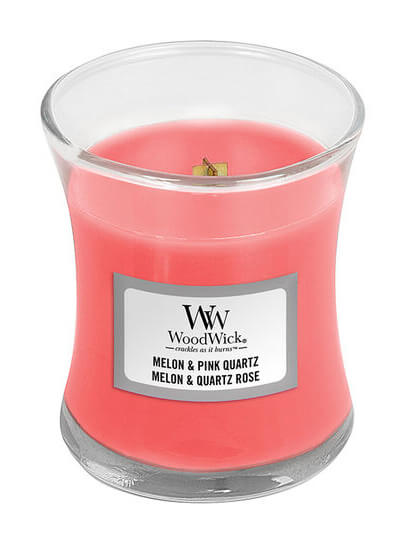 WoodWick Vonná sviečka váza Melon & Pink Quartz 85 g