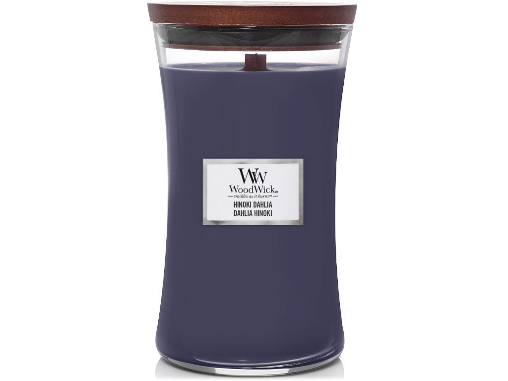 WoodWick Vonná svíčka váza velká Dahlia Hinoki 609,5 g