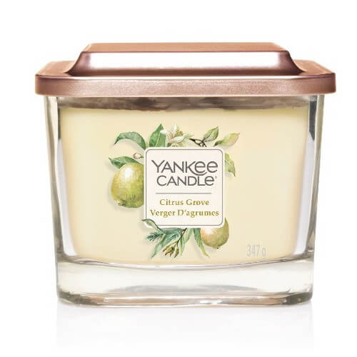 Yankee Candle Aromatická svíčka střední hranatá Citrus Grove 347 g