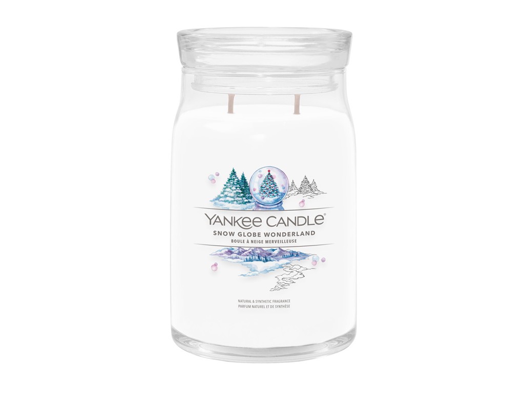 Yankee Candle Aromatická svíčka Signature sklo velké Snow Globe Wonderland 567 g