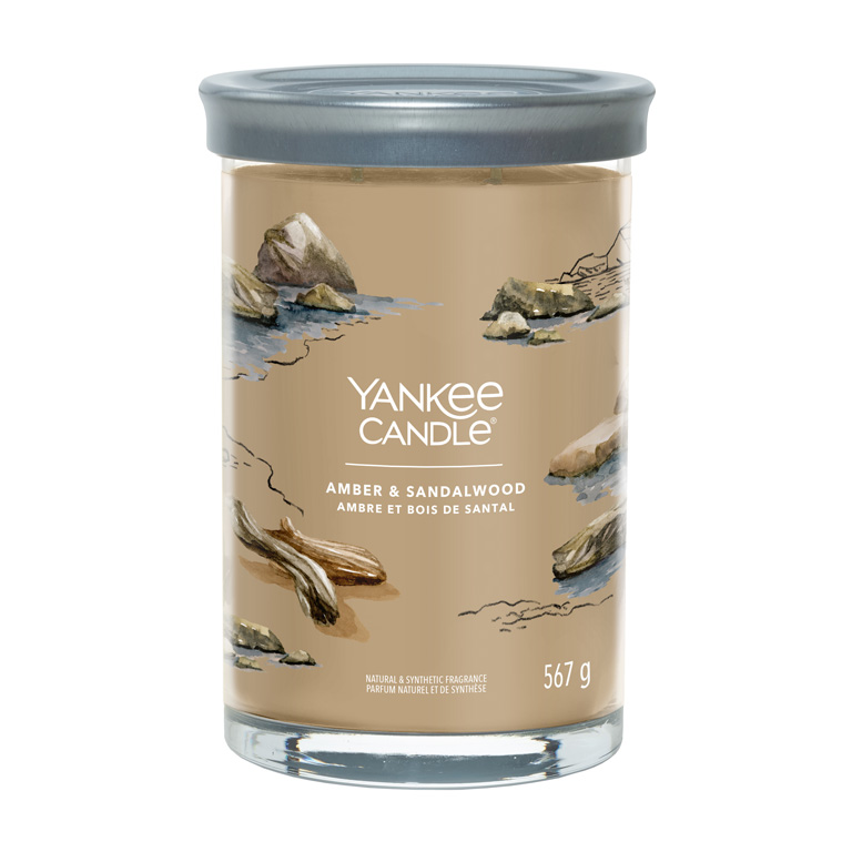 Yankee Candle Aromatická sviečka Signature tumbler veľký Amber & Sandalwood 567 g