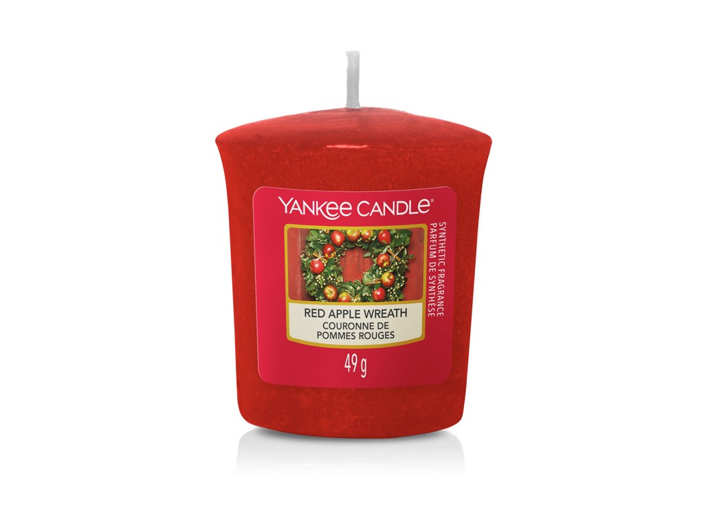 Yankee Candle Aromatická votivní svíčka Red Apple Wreath 49 g