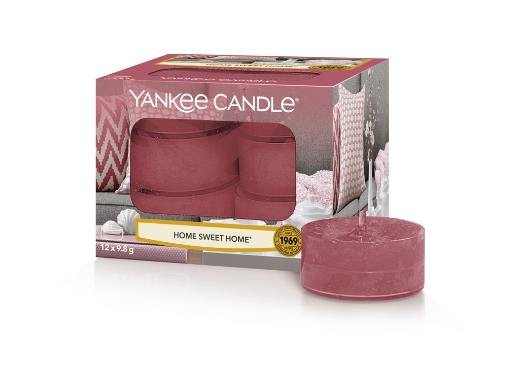 Yankee Candle Aromatické čajové svíčky Home Sweet Home 12 x 9,8 g