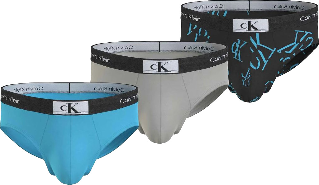 Calvin Klein 3 PACK - pánske slipy CK96 NB3527E-I0Q M