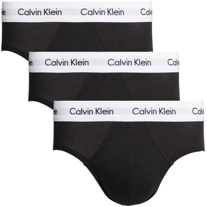 Calvin Klein 3 PACK - pánské slipy U2661G-001 S
