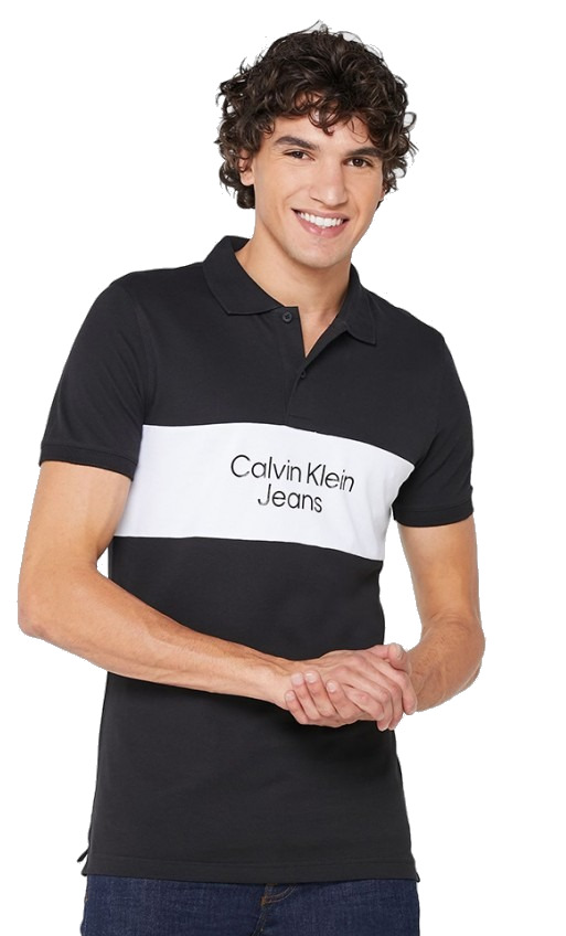Calvin Klein Pánské polo triko Slim Fit J30J322449-BEH M