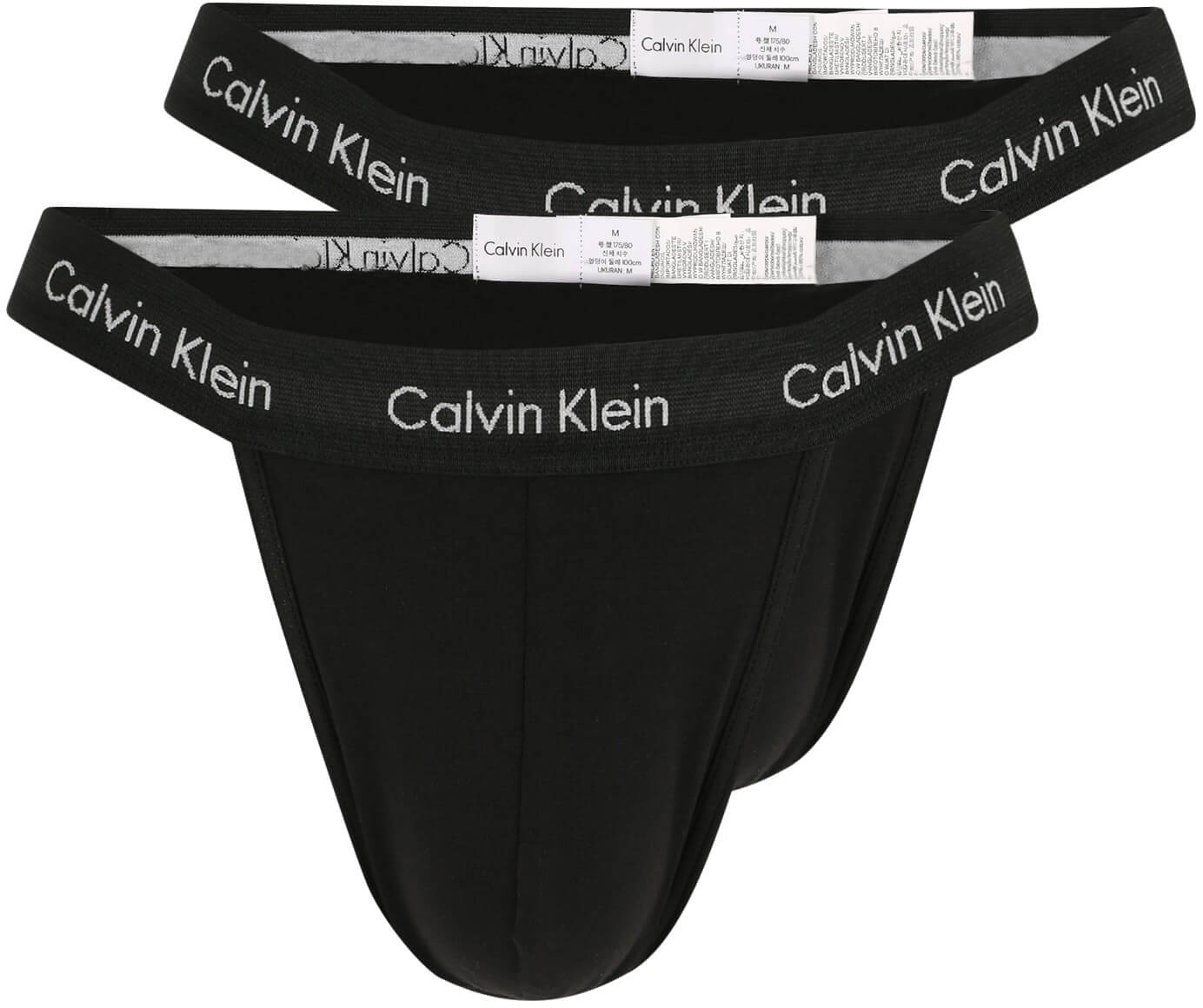 Calvin Klein 2 PACK - pánská tanga NB2208A-001 M