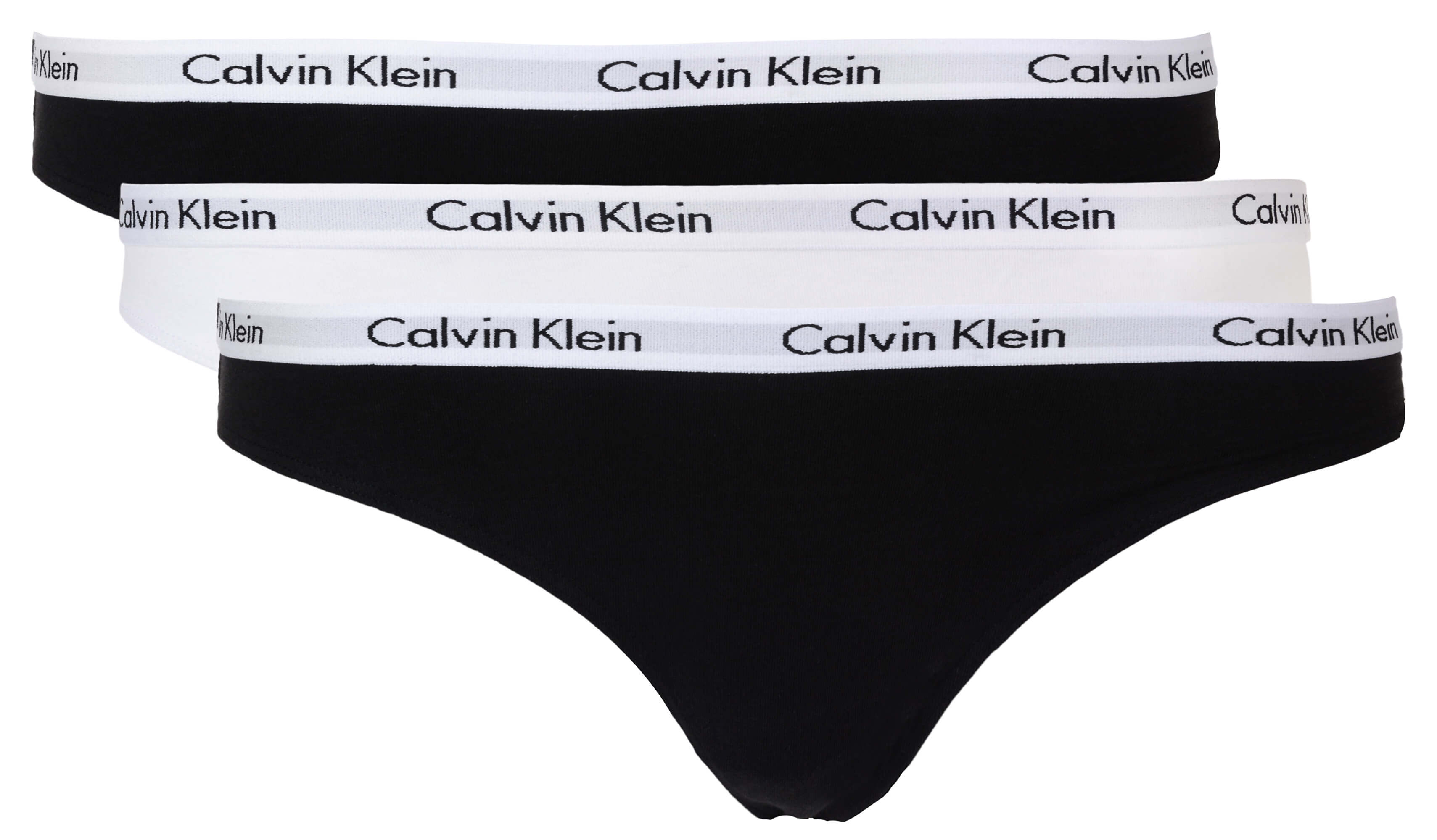 Calvin Klein 3 PACK - dámská tanga QD3587E-WZB L