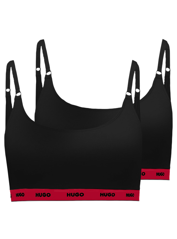 Hugo Boss 2 PACK - dámská podprsenka HUGO Bralette 50480158-005 M