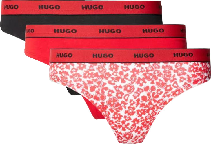 Hugo Boss 3 PACK - dámská tanga HUGO 50495870-646 XXL