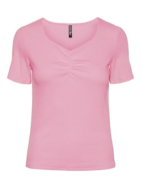 Pieces Dámske tričko PCTANIA Slim Fit 17135430 Begonia Pink L