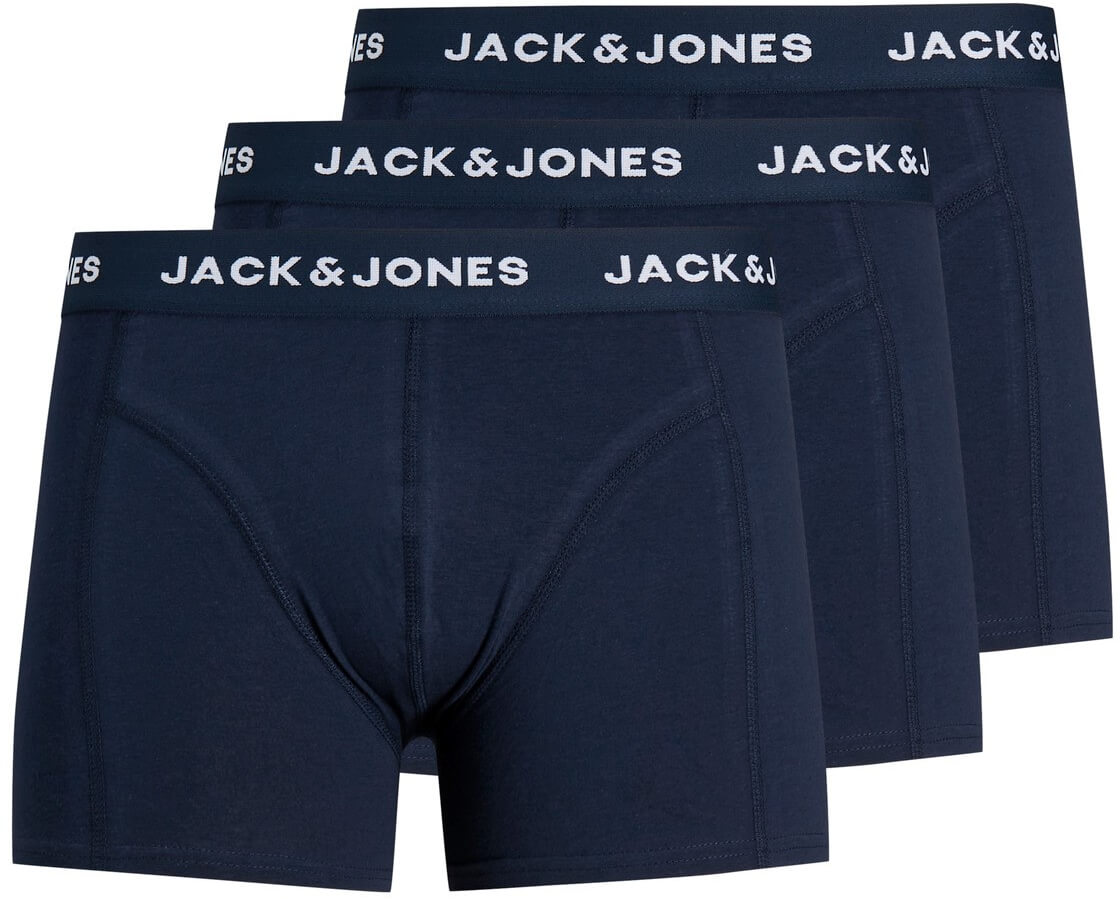 Jack&Jones 3 PACK - pánské boxerky JACANTHONY 12171946 Blue Nights XXL