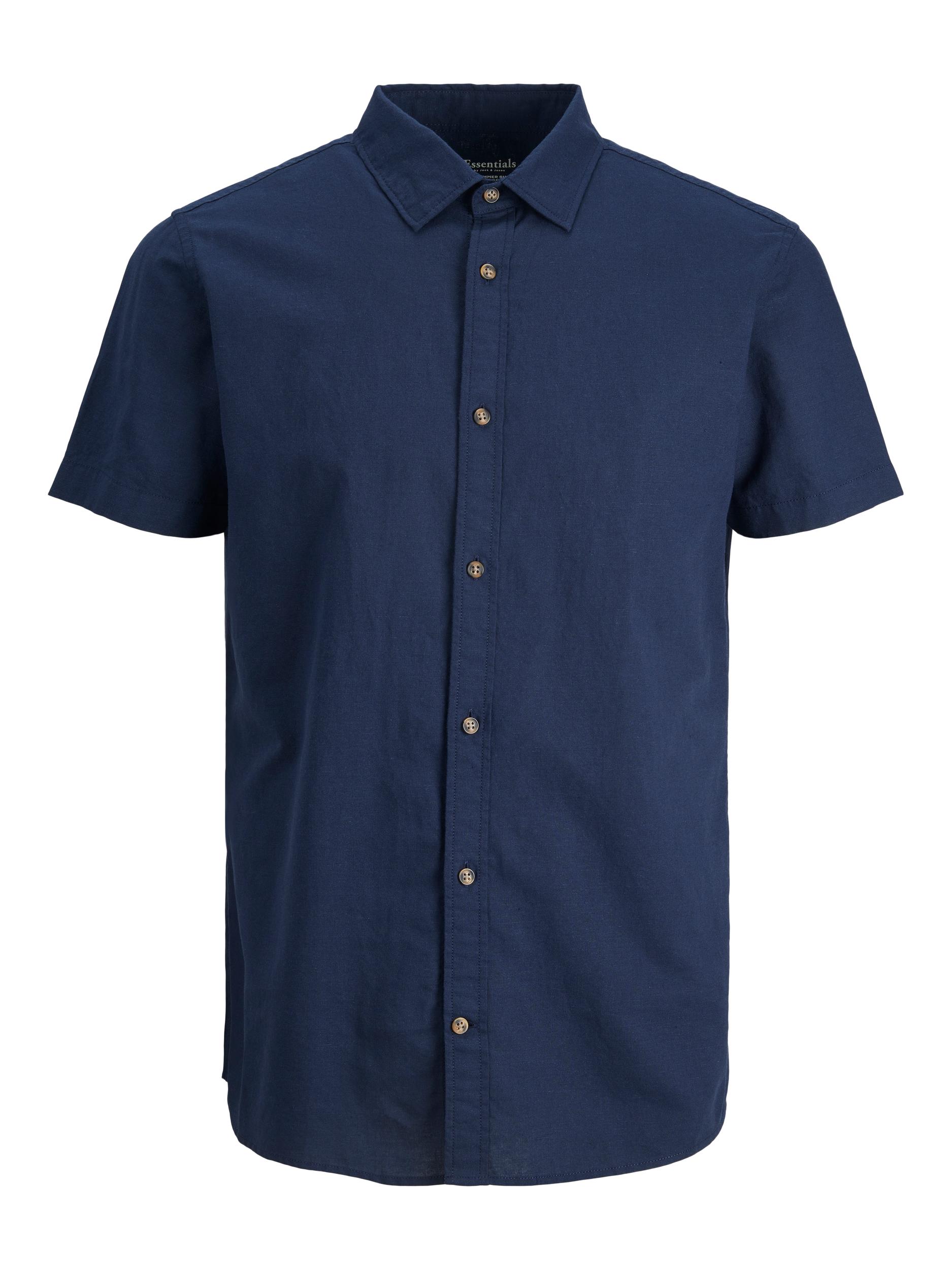 Jack&Jones Pánská košile JJESUMMER Slim Fit 12220136 Navy Blazer L