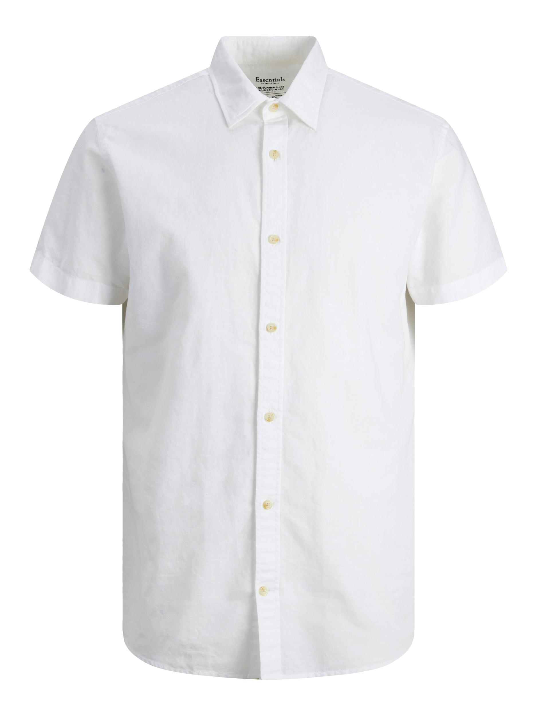 Jack&Jones Pánska košeľa JJESUMMER Slim Fit 12220136 White L