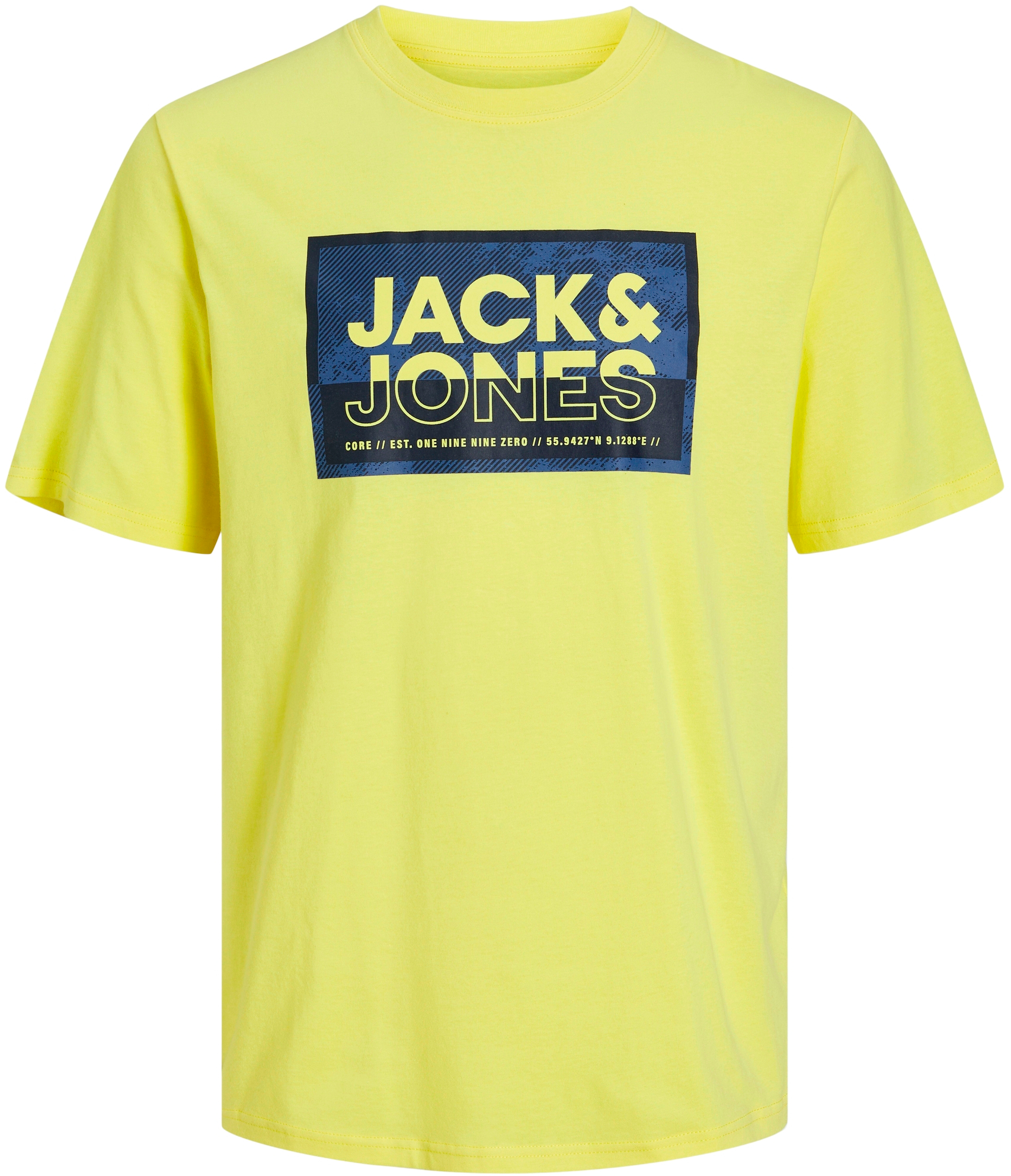 Jack&Jones Pánské triko JCOLOGAN Standard Fit 12253442 Lemon Verbena XXL