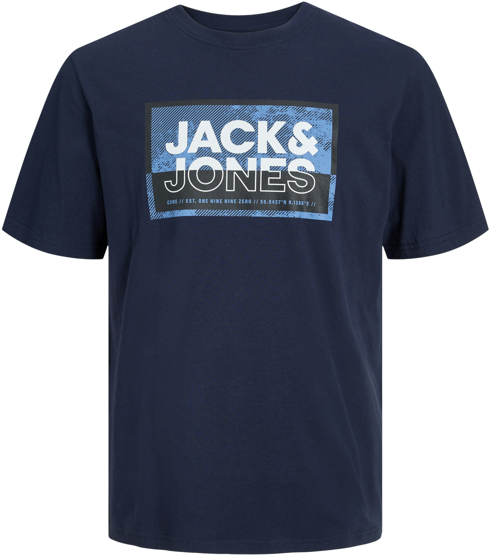 Jack&Jones Pánske tričko JCOLOGAN Standard Fit 12253442 Navy Blazer M