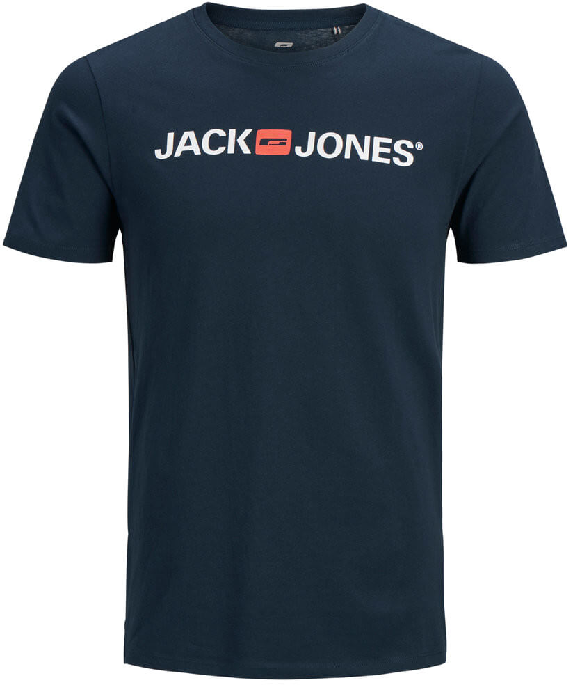 Jack&Jones Pánské triko JJECORP Slim Fit 12137126 Navy Blazer S
