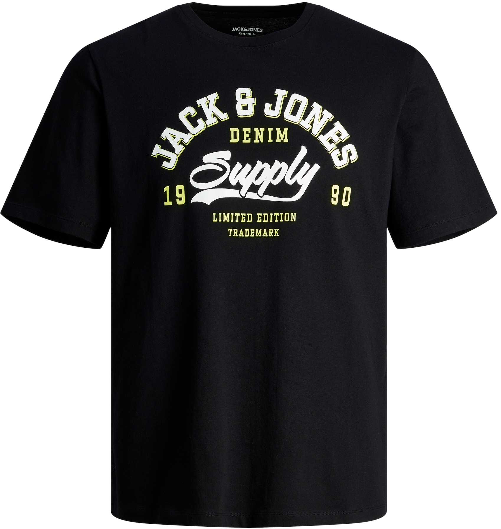 Jack&Jones Pánske tričko JJELOGO Standard Fit 12246690 Black XL