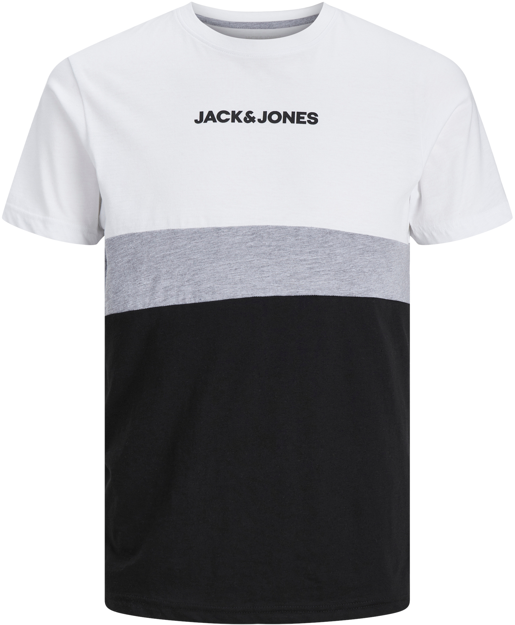 Jack&Jones Pánske tričko JJEREID Standard Fit 12233961 White S