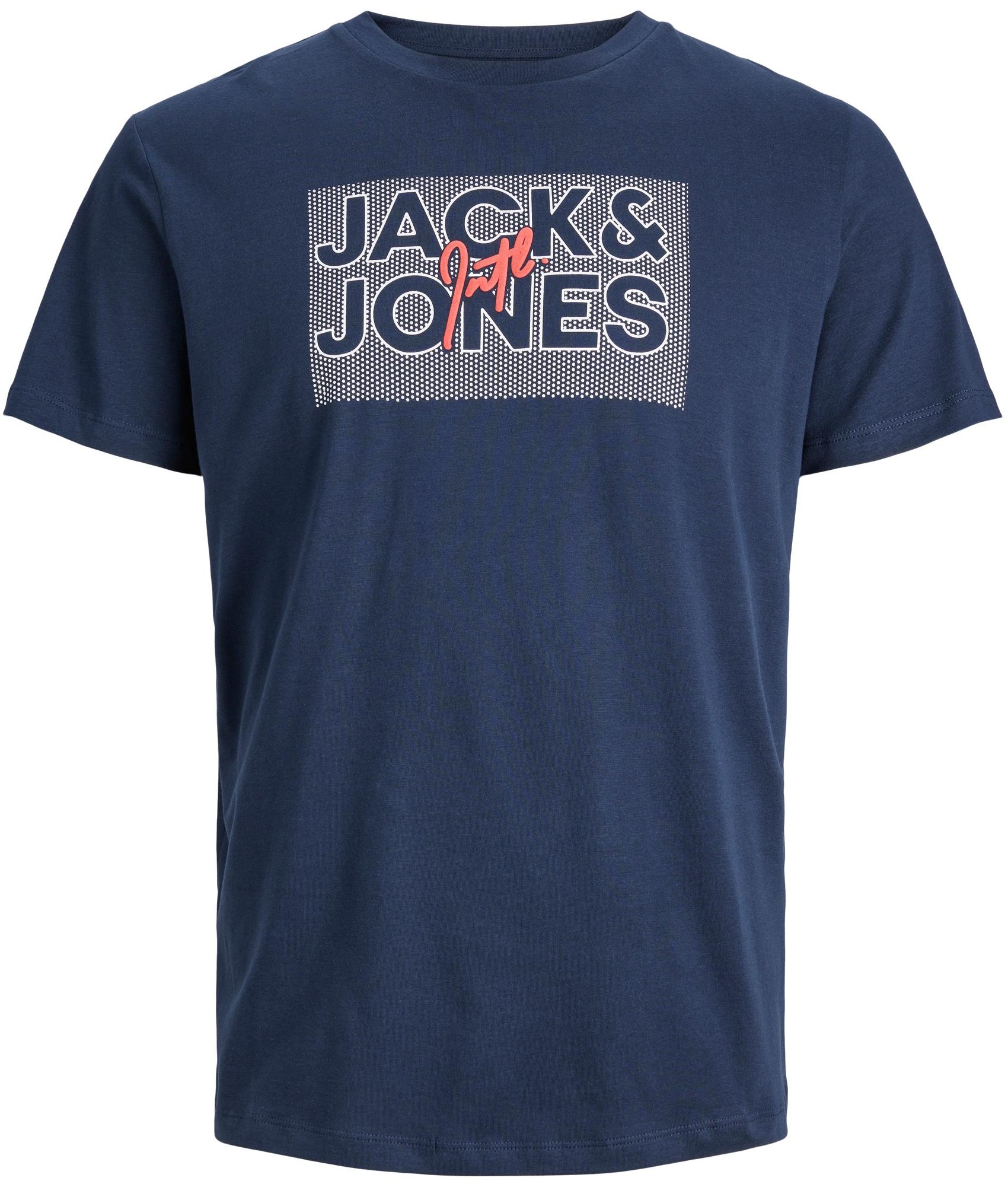 Jack&Jones Pánske tričko JJMARIUS Regular Fit 12235210 Navy Blazer S