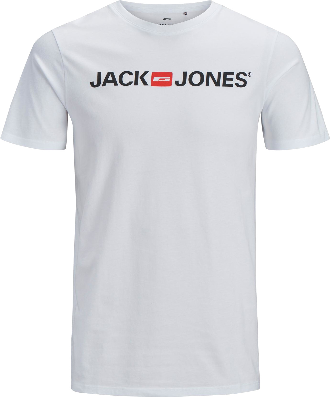 Jack&Jones PLUS Pánské triko JJECORP Regular Fit 12184987 White 7XL