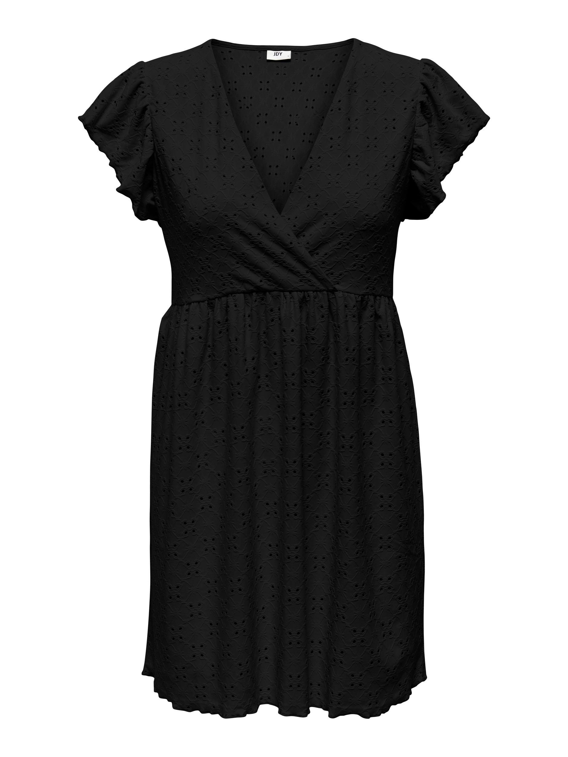 Jacqueline de Yong Dámské šaty JDYCATHINKA Loose Fit 15288288 Black M