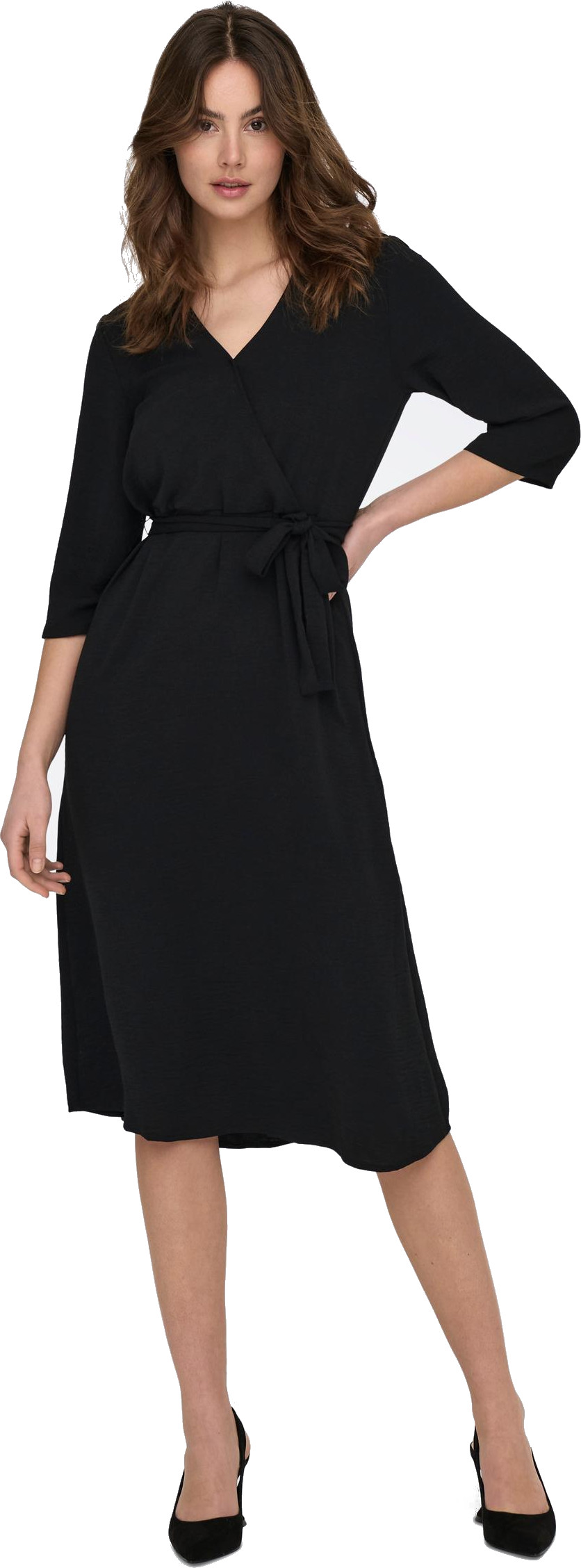 Jacqueline de Yong Dámske šaty JDYLION Regular Fit 15207813 Black 34