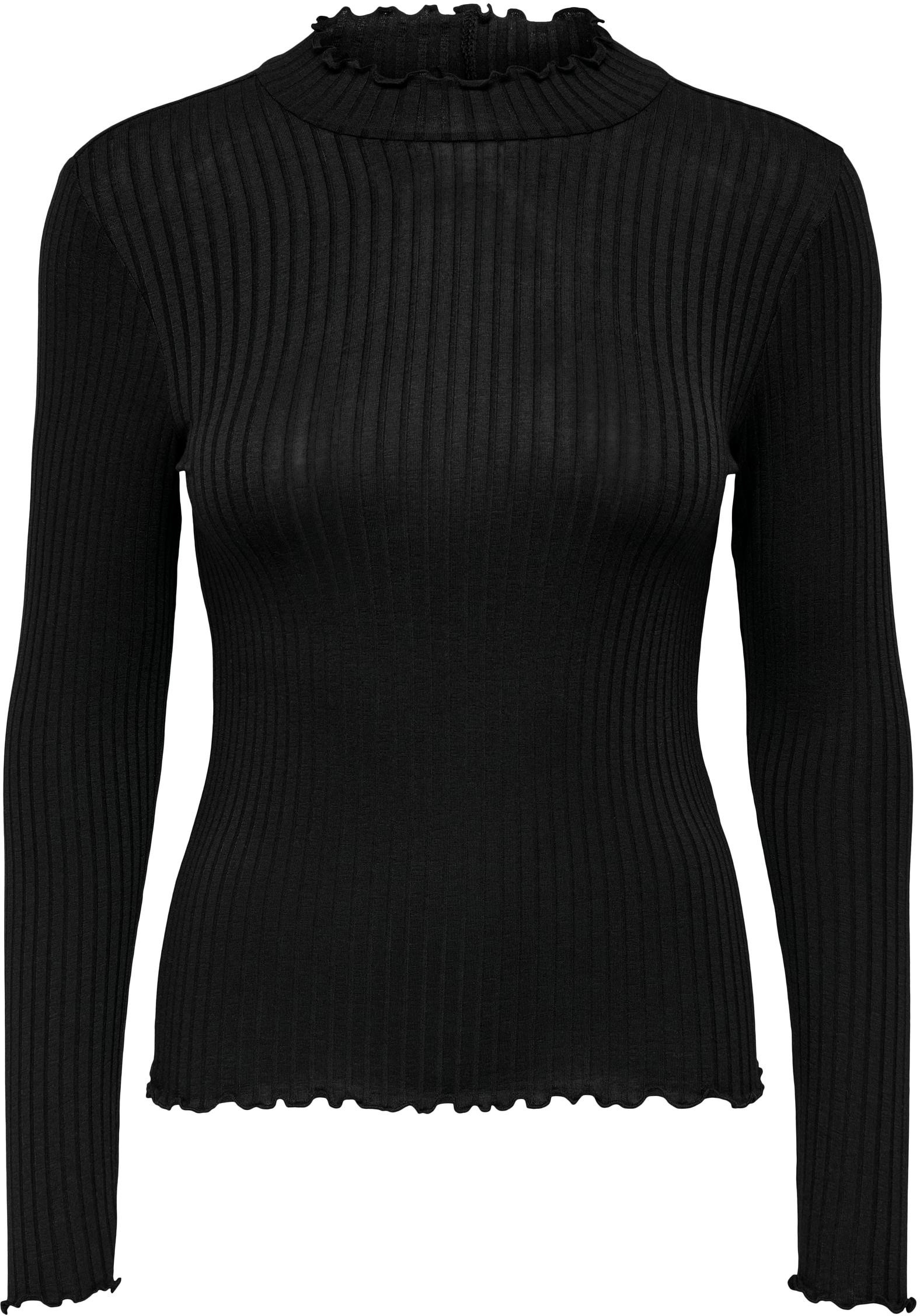 Jacqueline de Yong Dámské triko JDYFRANSISKA Stretch Fit 15228065 Black L