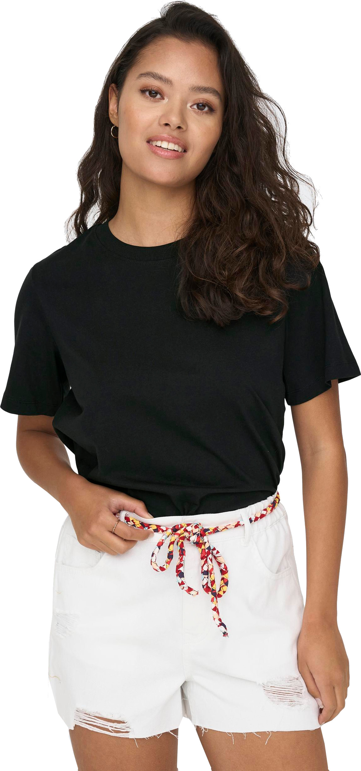 Jacqueline de Yong Dámske tričko JDYPISA Regular Fit 15292431 Black M