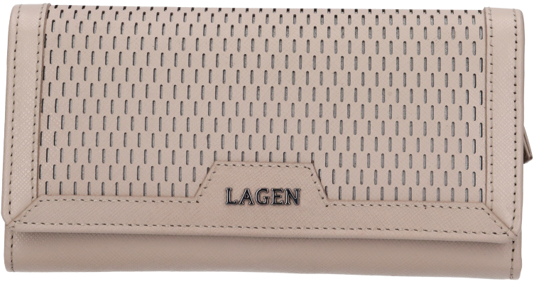 Lagen Dámska kožená peňaženka BLC/5704 TAUPE