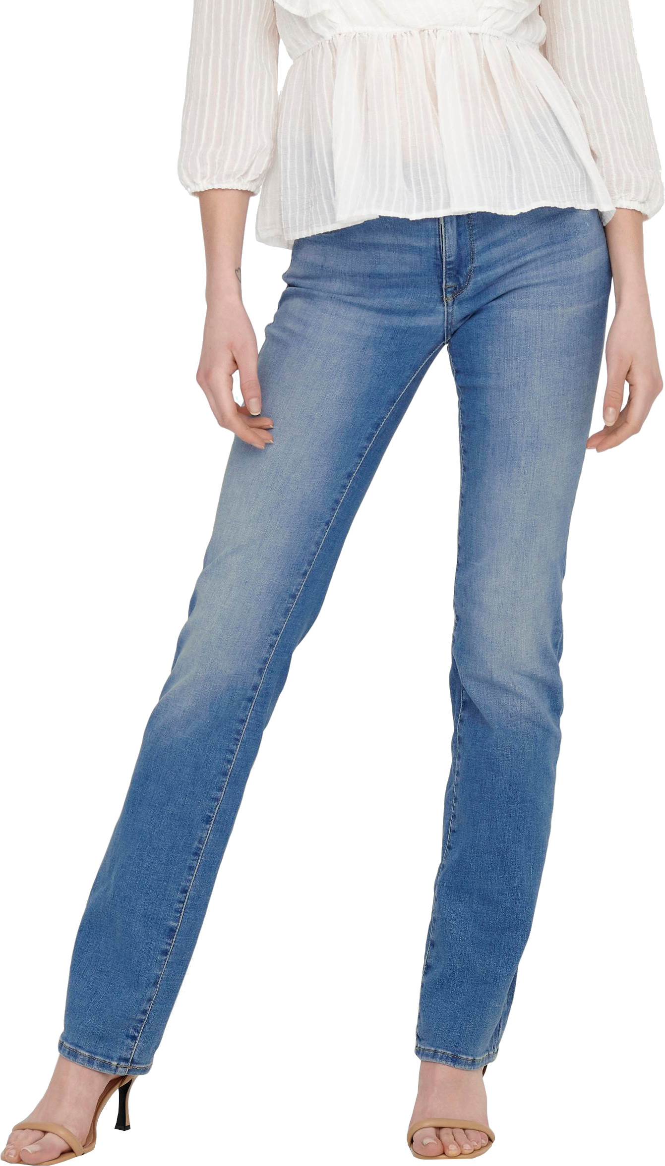 ONLY Dámské džíny ONLALICIA Straight Fit 15258103 Medium Blue Denim 25/32