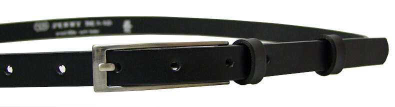Penny Belts Dámsky kožený opasok 15-1-60 black 90 cm