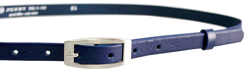 Penny Belts Dámsky kožený opasok 15-2-56 dark blue 85 cm