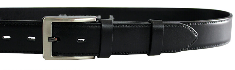 Penny Belts Pánsky kožený spoločenský opasok 35-020-4-60 black 110 cm