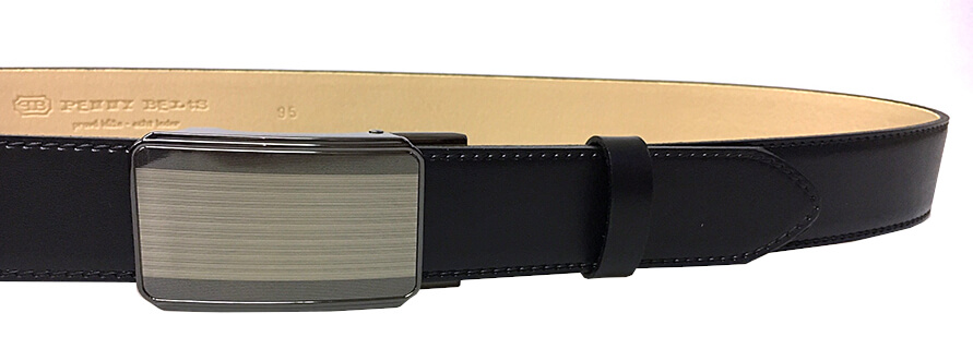 Penny Belts Pánský kožený společenský opasek 35-020-A11 black 110 cm