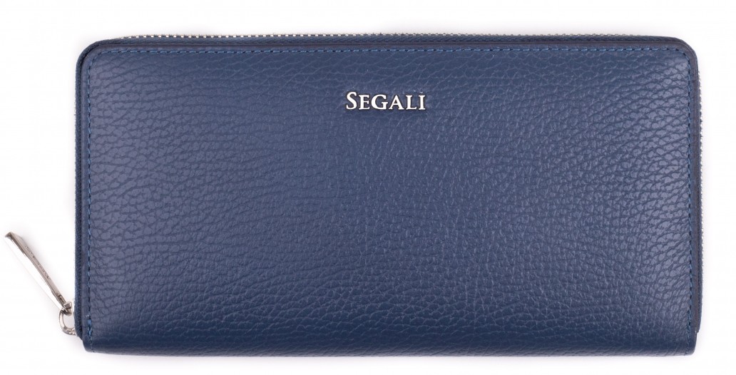 SEGALI Dámska kožená peňaženka 7395 dark blue